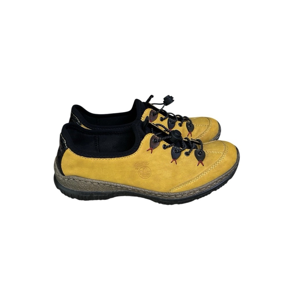 Rieker N3271-68 Women EU 41 US 9.5-10 Mustard Yellow Comfort Walking Shoes - Picture 6 of 11